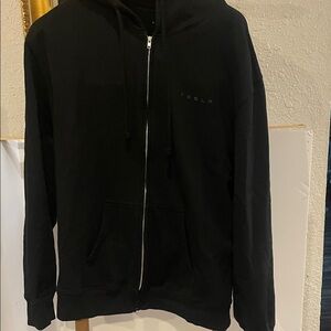 Tesla Men's Black Zip-Up Sweater